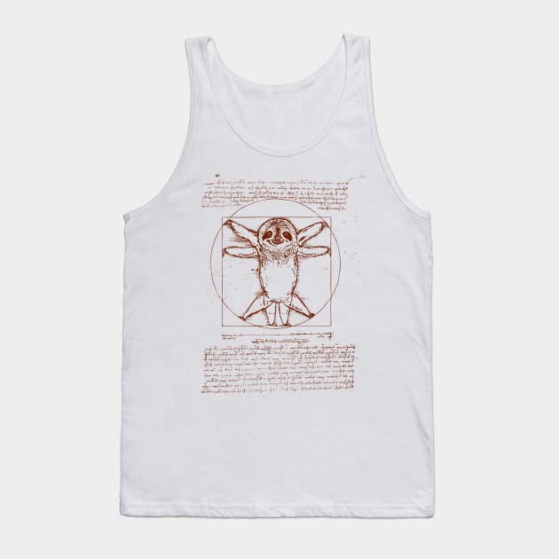 Vitruvian Sloth Tank Top by huebucket